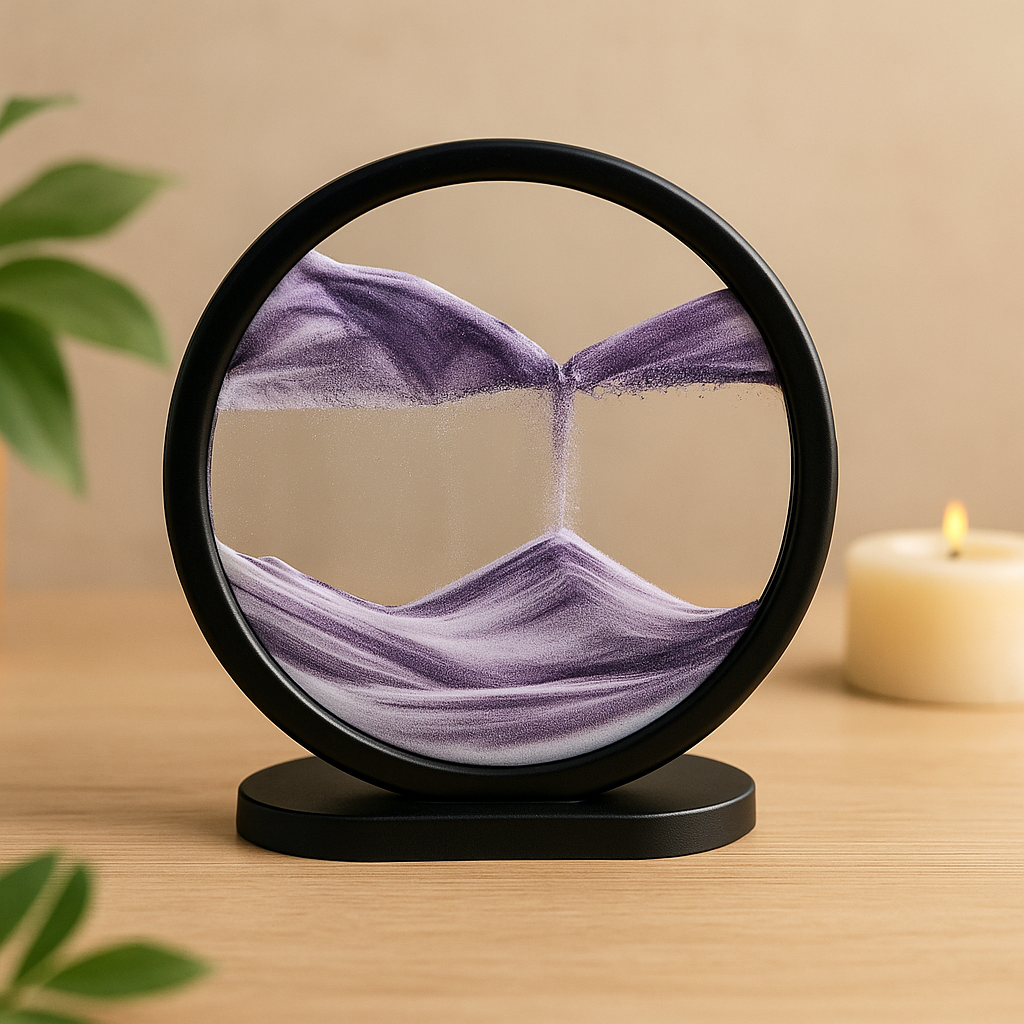 Sablier Mouvant Relaxant – L’art du calme visuel 🕊️